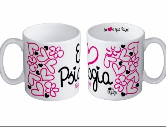 Caneca Psicologia - Amo o que faço